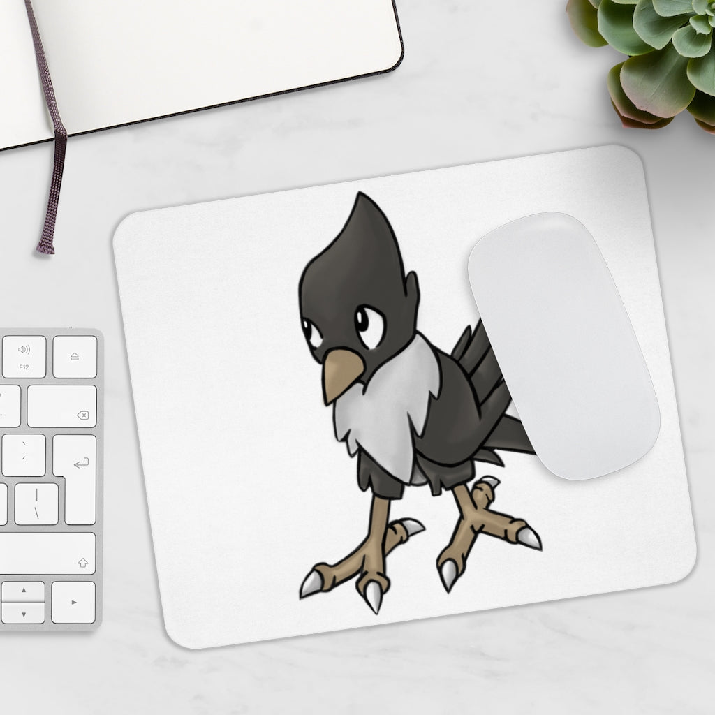 BiChip Mouse Pad featuring a personalized full print design on a smooth neoprene surface, ideal for enhancing workspace aesthetics.