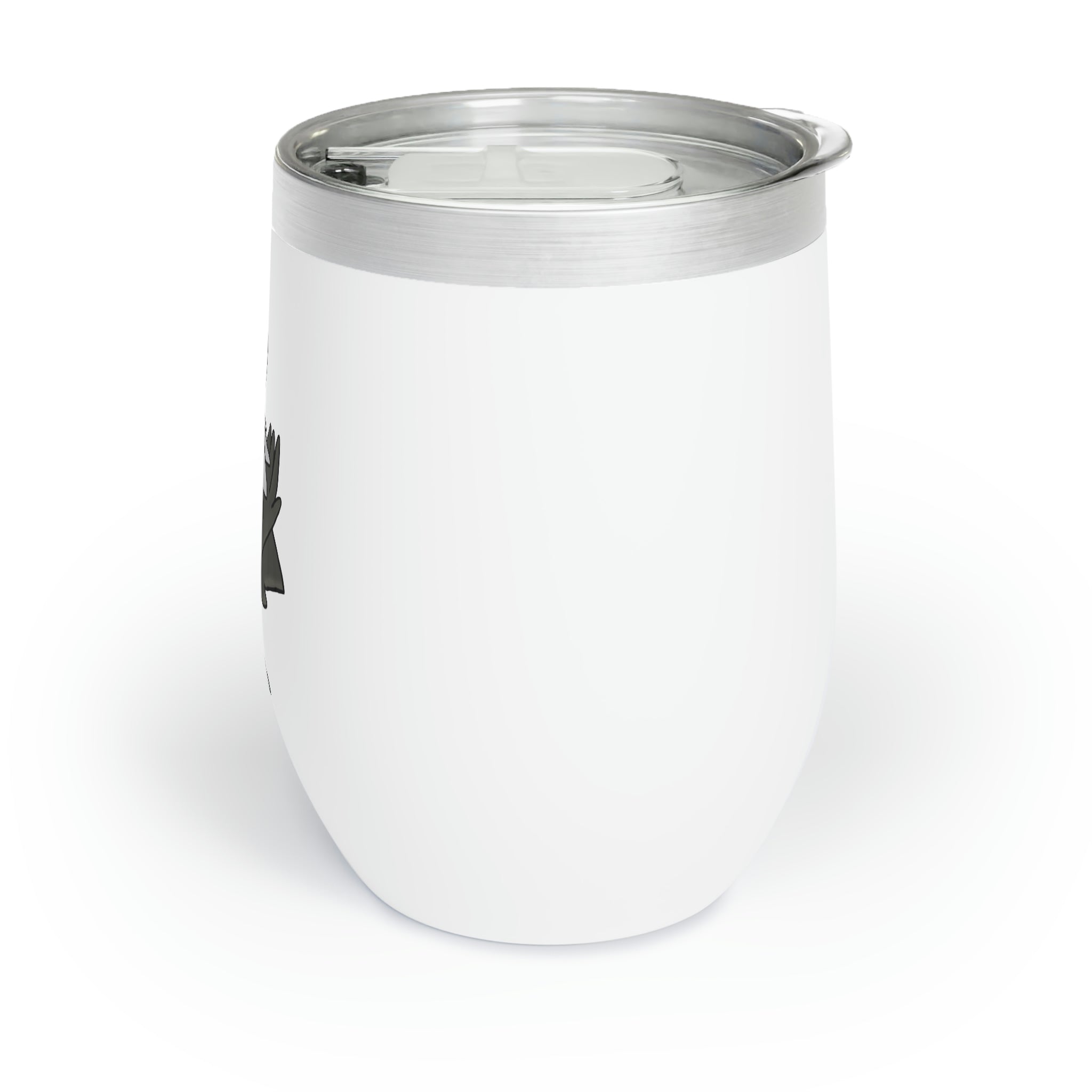 BiChipla Chill Wine Tumbler in stainless steel with double insulation, showcasing a sleek stemless design and customizable surface.