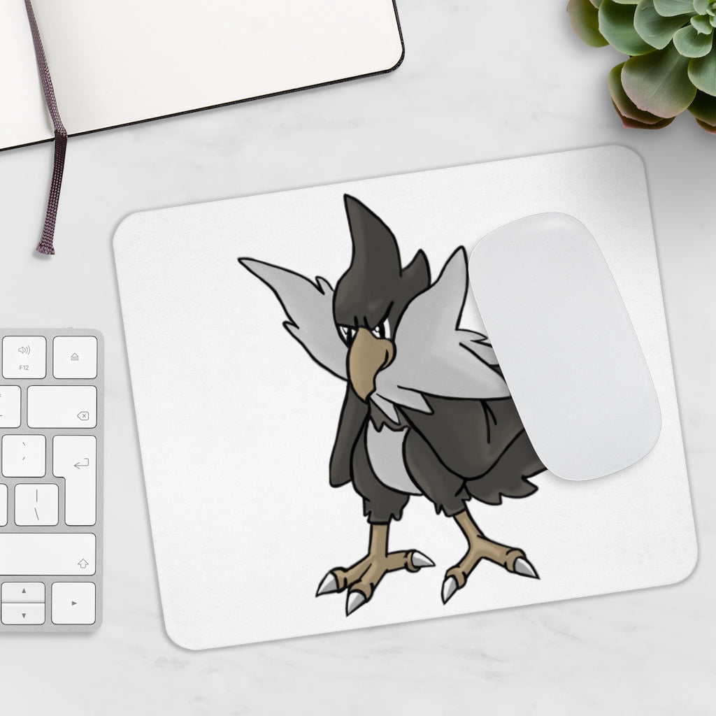 BiChipla Mouse Pad featuring a vibrant full print design on a smooth neoprene surface, ideal for enhancing workspace aesthetics.