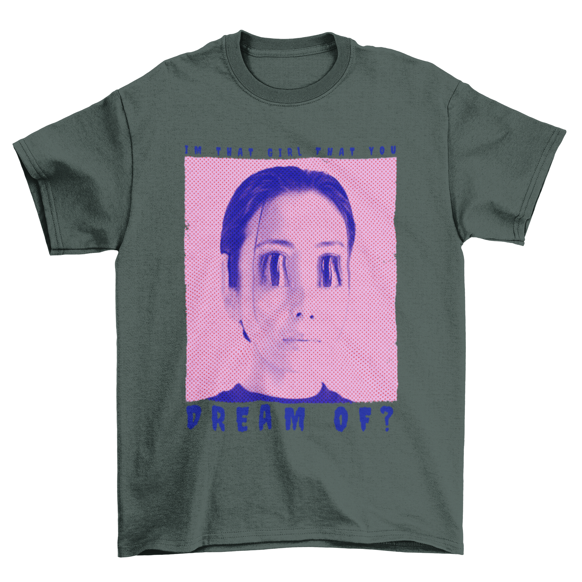 Big Eyes T-shirt design featuring a trippy nightmare effect, showcasing vibrant colors and unique graphic art.