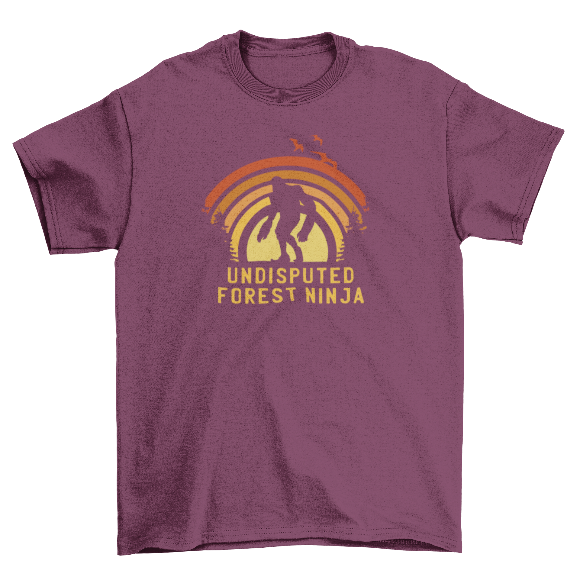 Big Foot monster silhouette t-shirt featuring a playful quote, perfect for cryptid enthusiasts.