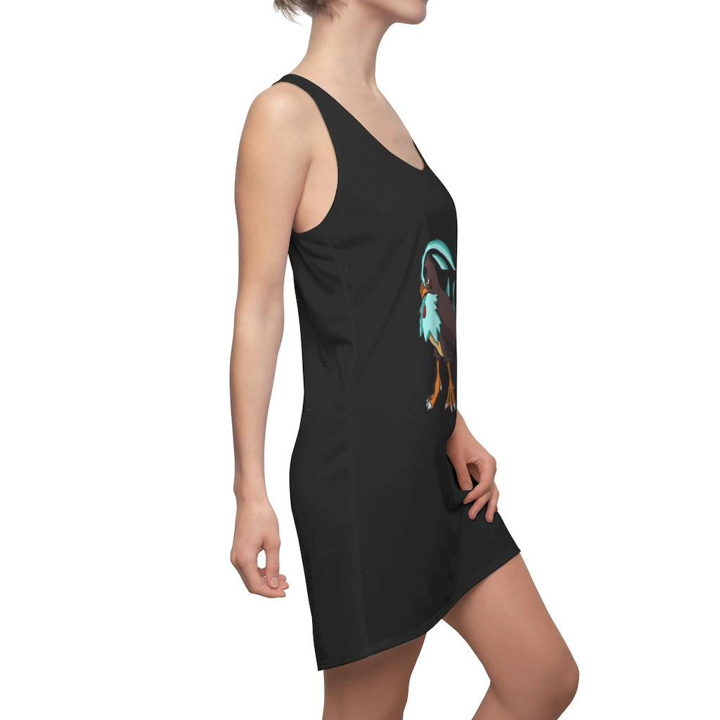 Bircross Women's Cut & Sew Racerback Dress showcasing a stylish and feminine design with a sporty fit.