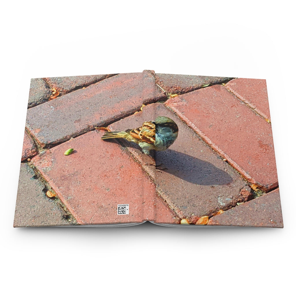 Bird Hardcover Journal Matte with customizable covers and lined pages, showcasing a stylish matte finish.