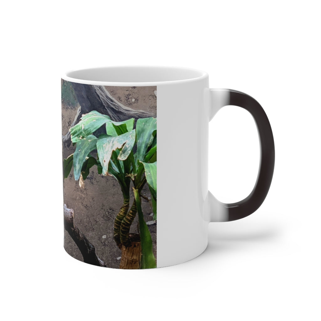 Bird Owl Color Changing Mug showcasing its vibrant color-changing feature and elegant design.