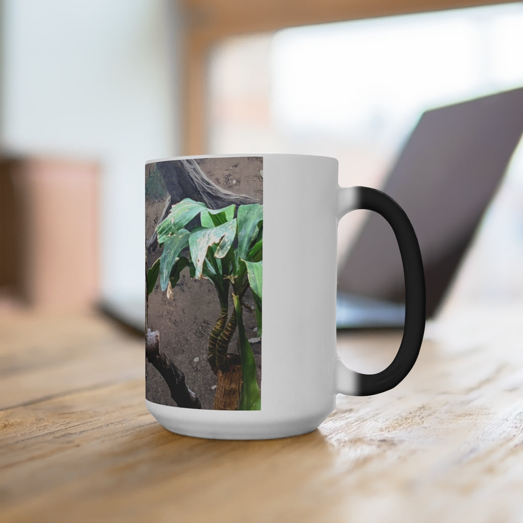 Bird Owl Color Changing Mug showcasing its vibrant color-changing feature and elegant design.