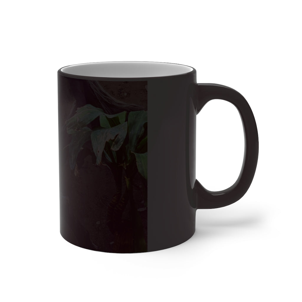 Bird Owl Color Changing Mug showcasing its vibrant color-changing feature and elegant design.