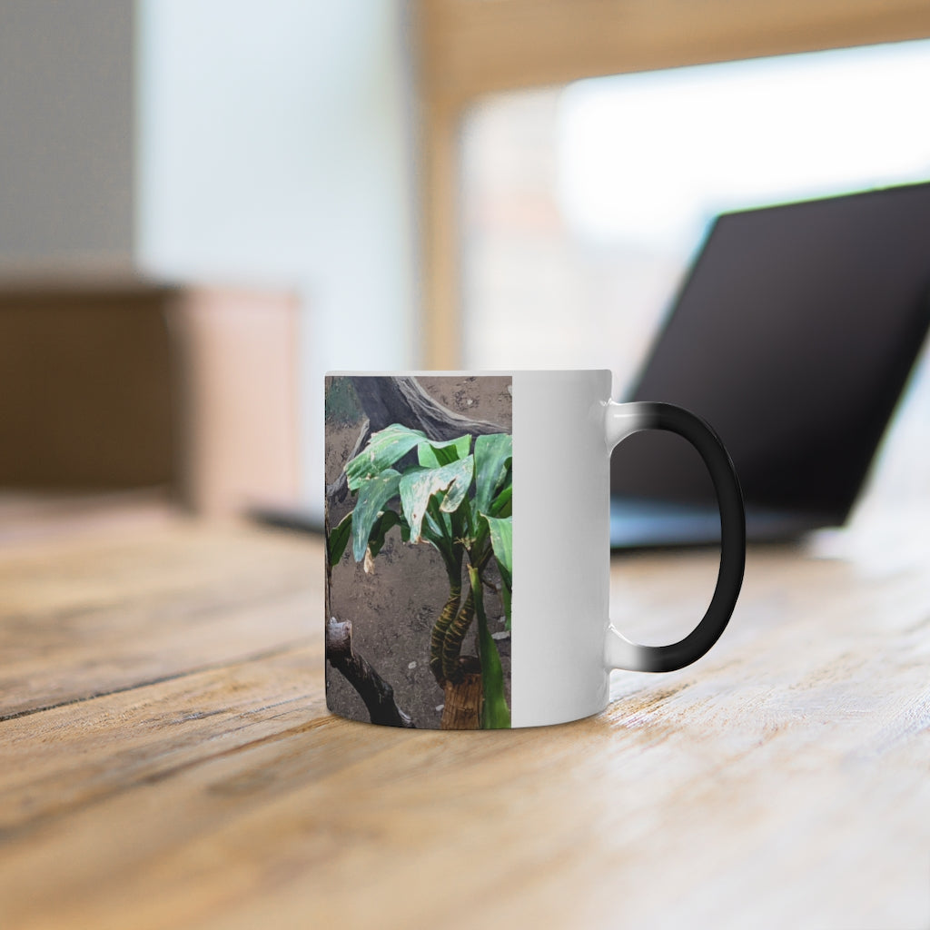 Bird Owl Color Changing Mug showcasing its vibrant color-changing feature and elegant design.