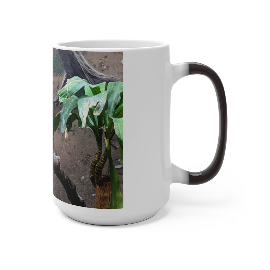 Bird Owl Color Changing Mug showcasing its vibrant color-changing feature and elegant design.