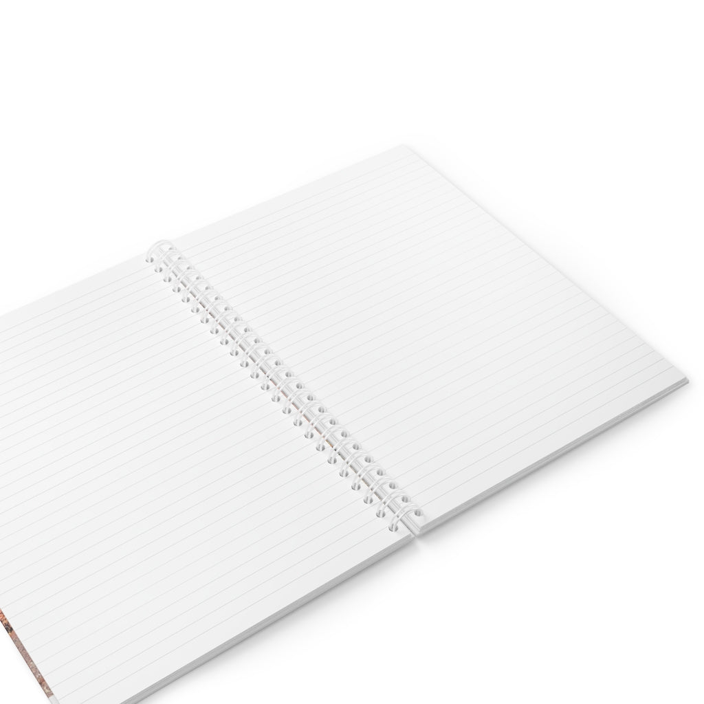 Bird Spiral Notebook with customizable covers and wide-ruled pages, featuring a semi-gloss laminated finish for durability.