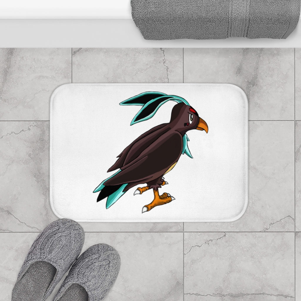 Birdam Bath Mat featuring a stylish design with anti-slip backing, made from soft microfiber material.