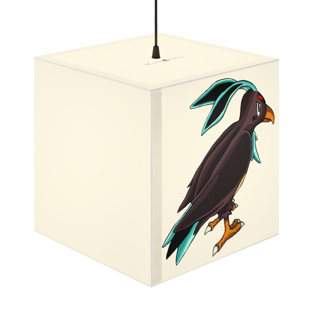 Birdam Personalized Lamp showcasing a unique cube design, available in two sizes, perfect for home or shop decor.