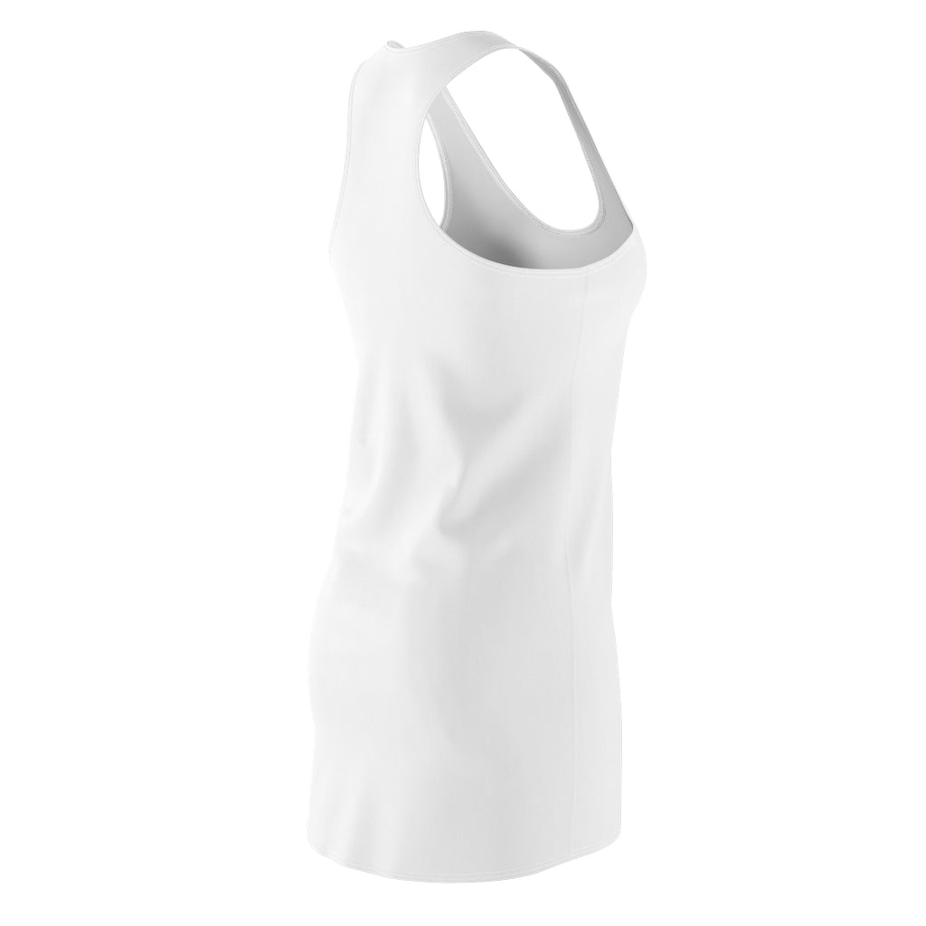 Birdam Women's Cut & Sew Racerback Dress featuring a stylish racerback design in lightweight polyester fabric.