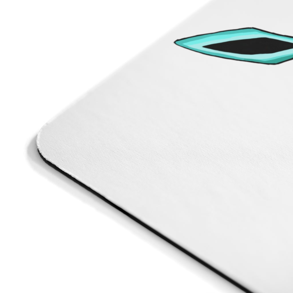 Birdi Mouse Pad featuring a vibrant full print design on a smooth neoprene surface, ideal for enhancing desk aesthetics.