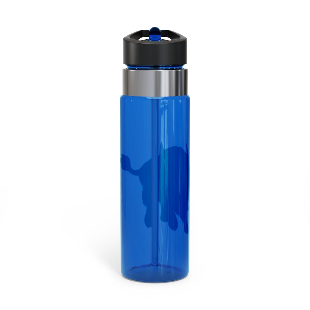 Bitox Kensington Tritan™ Sport Bottle in vibrant colors with a carabiner hook, showcasing its durable design and spill-resistant lid.