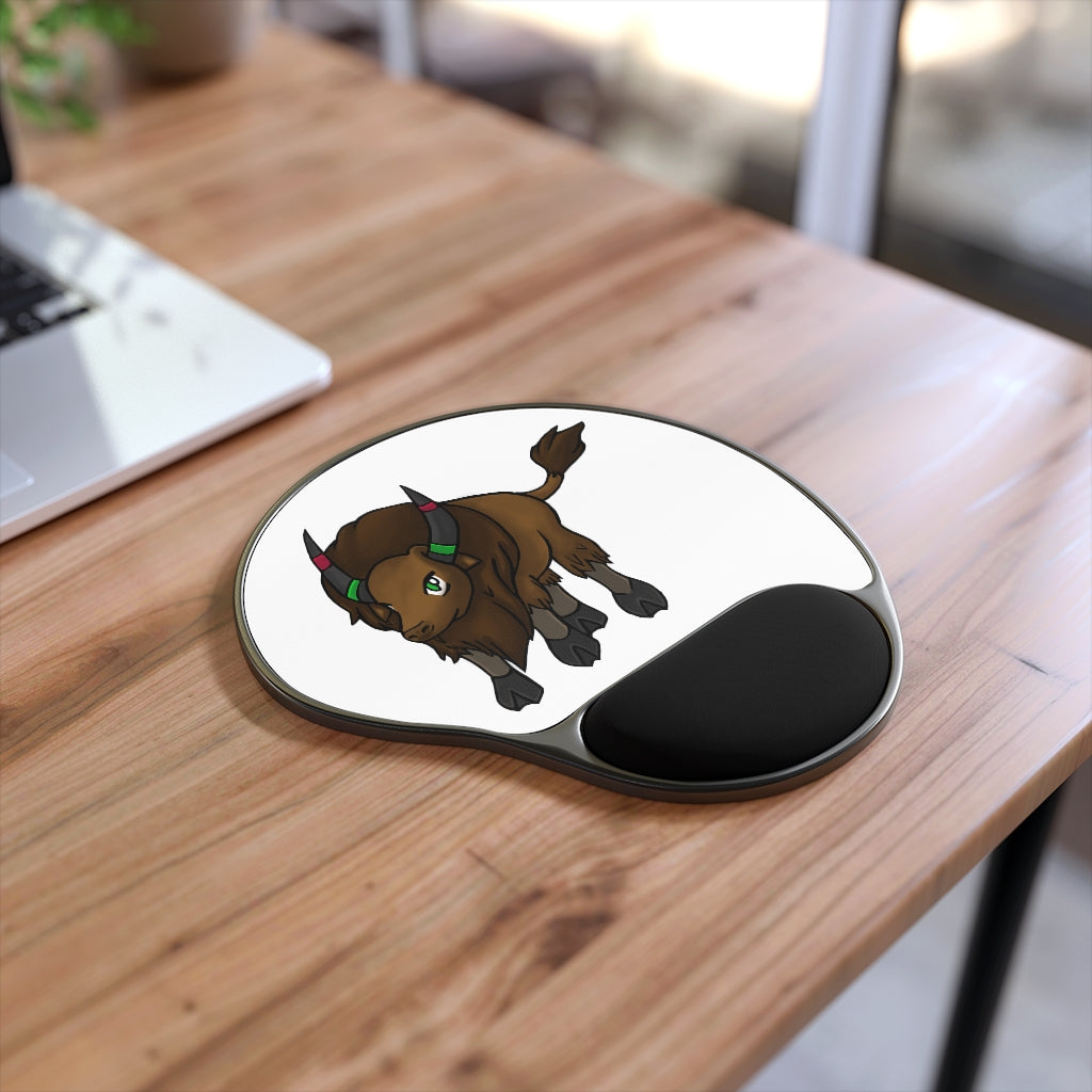 Bitox Mouse Pad with Wrist Rest featuring ergonomic Memory Foam™ support and customizable neoprene insert.