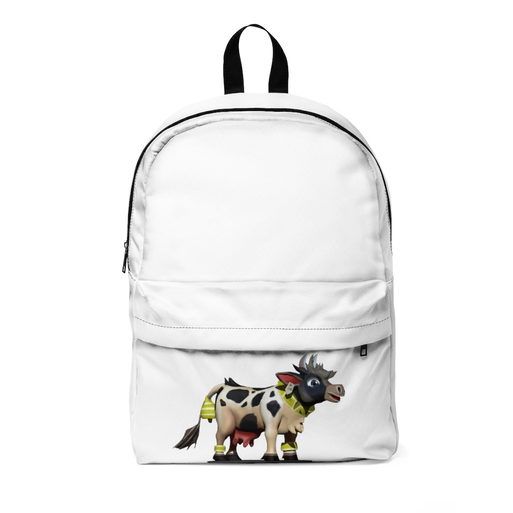 Black Cow Unisex Classic Backpack in various colors, showcasing its durable nylon material and adjustable straps.