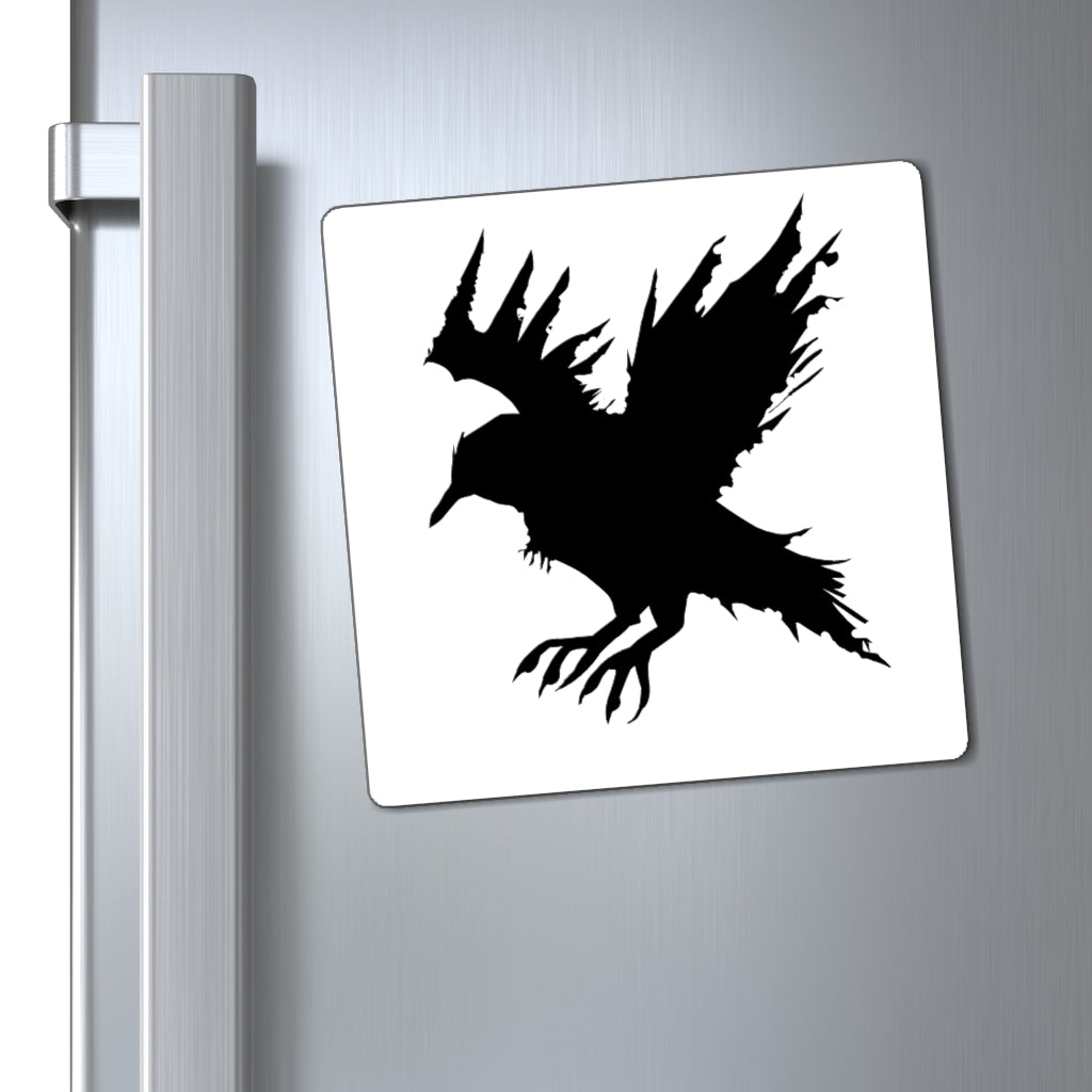 A set of Black Crow Magnets showcasing their strong holding power and customizable design, ideal for various metallic surfaces.