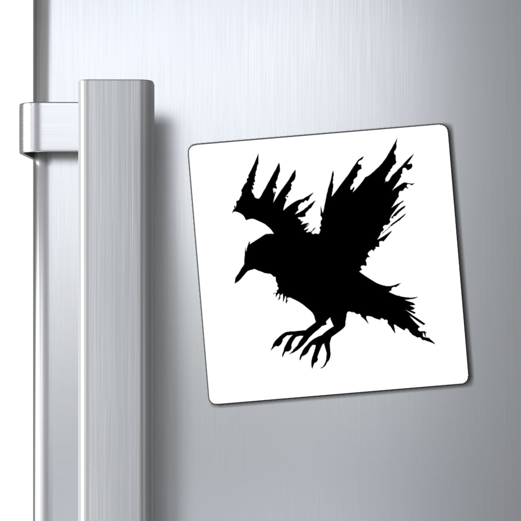 A set of Black Crow Magnets showcasing their strong holding power and customizable design, ideal for various metallic surfaces.