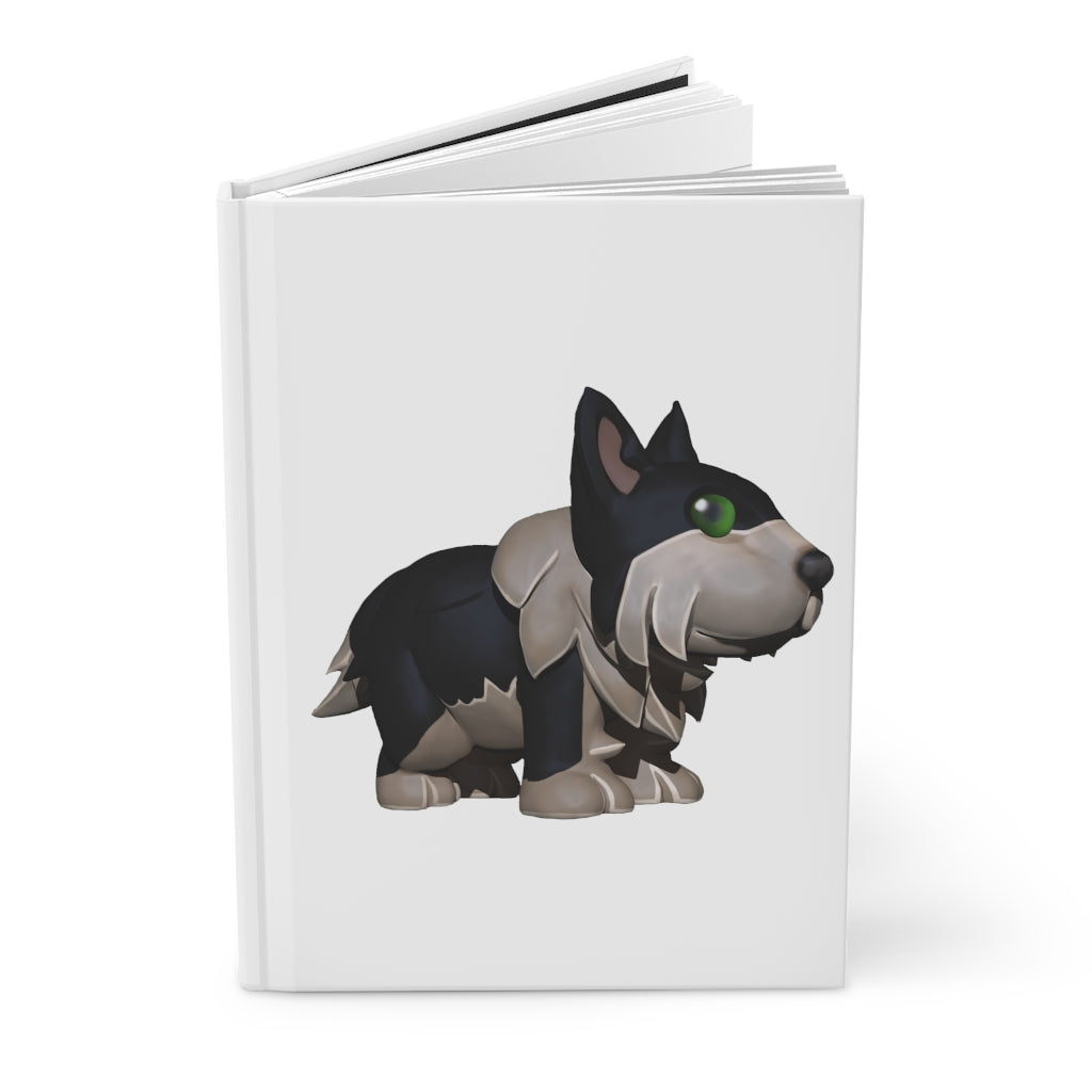 Black Dog Hardcover Journal Matte with customizable covers and lined pages, showcasing a sleek design.