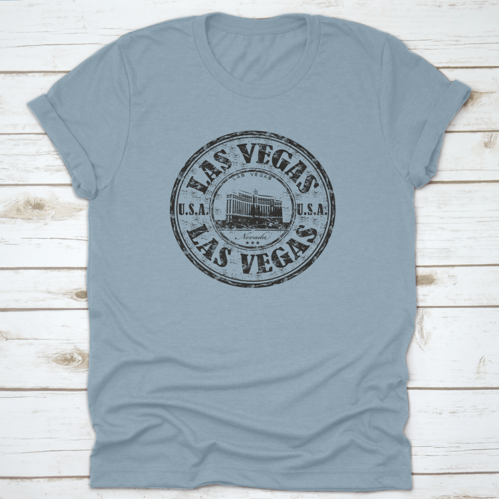 Black grunge rubber stamp featuring the name Las Vegas City from Nevada, ideal for crafting and scrapbooking.