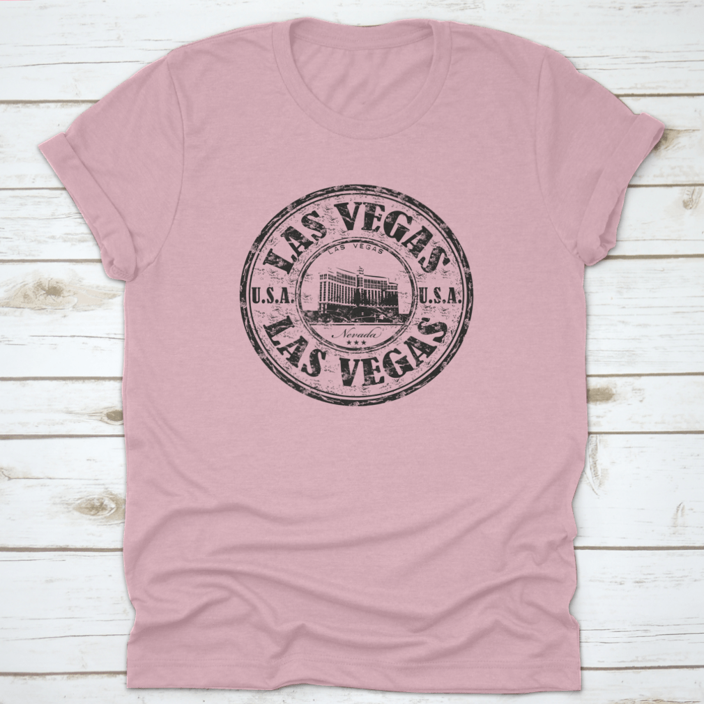 Black grunge rubber stamp featuring the name Las Vegas City from Nevada, ideal for crafting and scrapbooking.