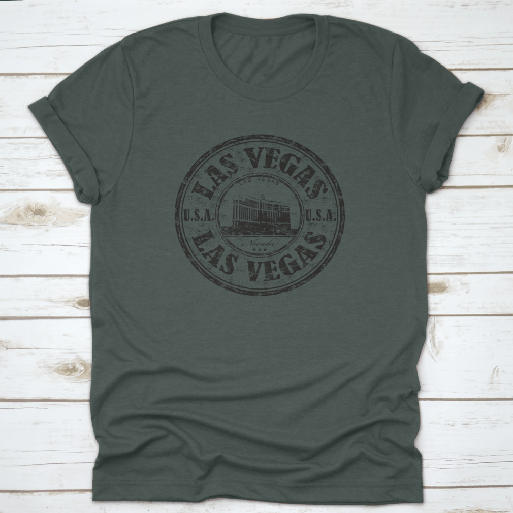 Black grunge rubber stamp featuring the name Las Vegas City from Nevada, ideal for crafting and scrapbooking.