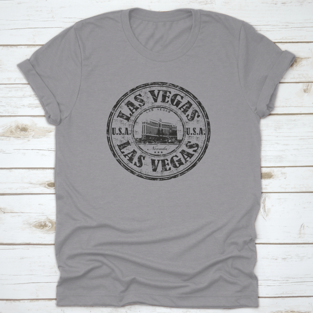 Black grunge rubber stamp featuring the name Las Vegas City from Nevada, ideal for crafting and scrapbooking.