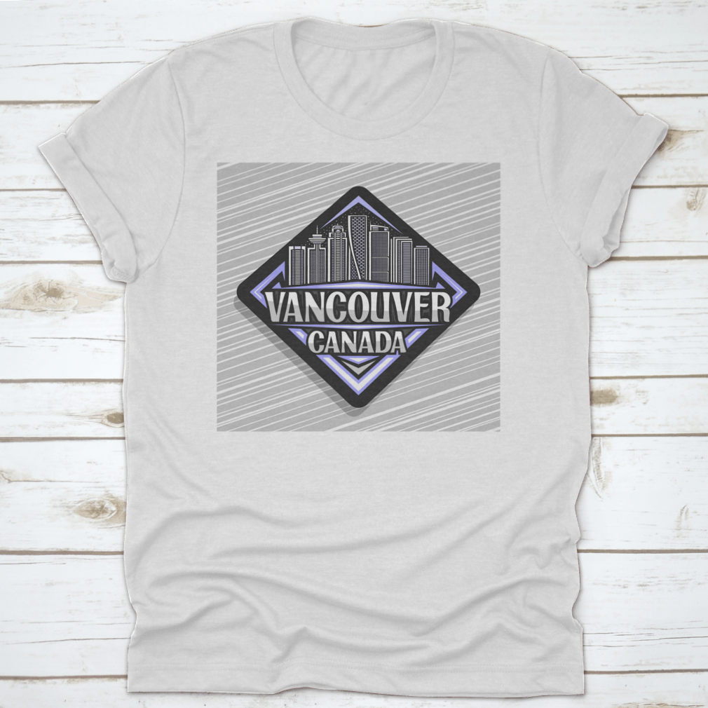 Black Rhombus Road Sign T-shirt featuring a contemporary line illustration, made from 100% cotton for comfort.