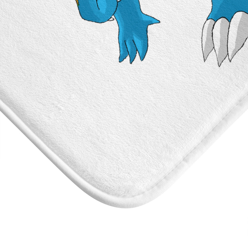 Blastdile Bath Mat featuring stylish design and anti-slip backing, made from soft microfiber material.