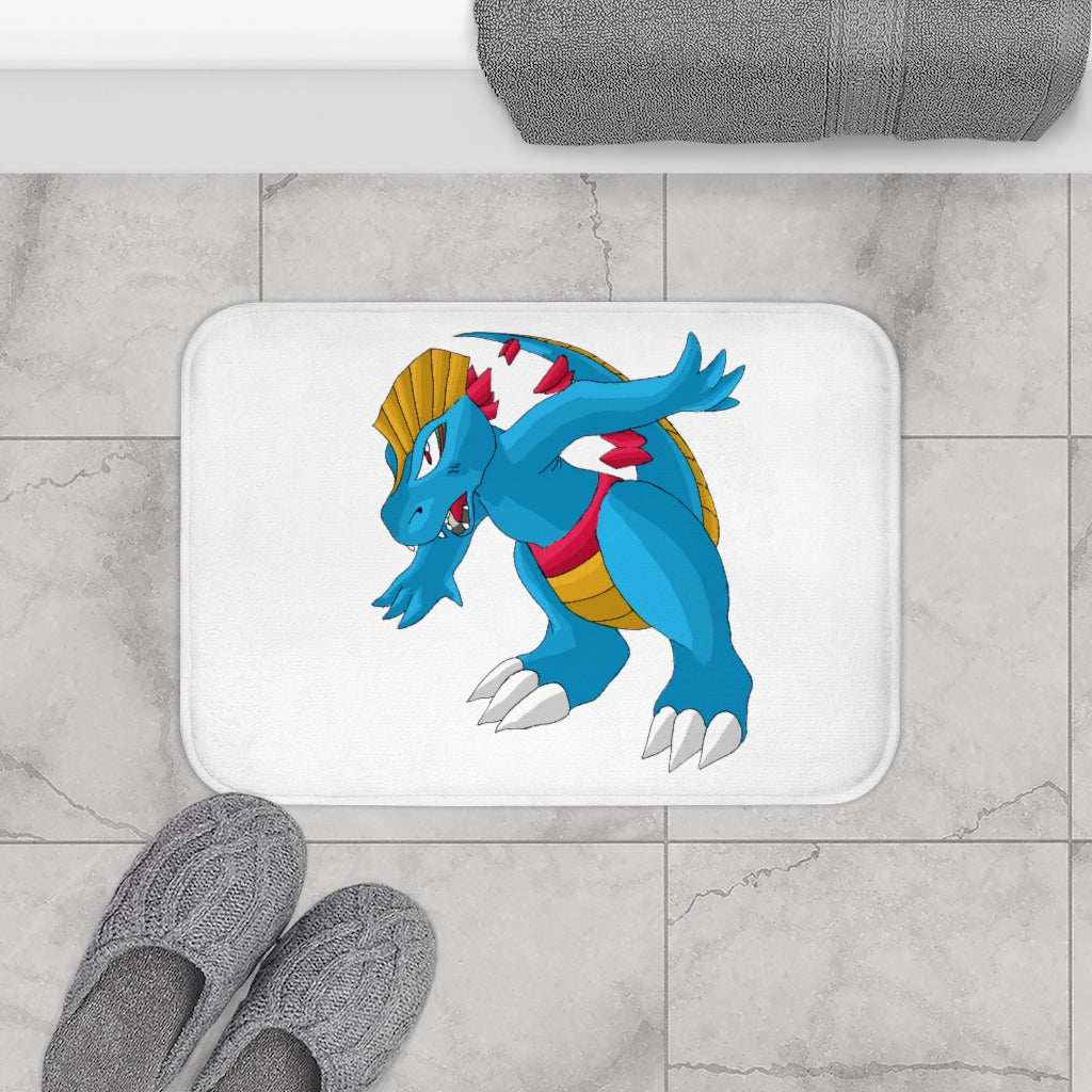 Blastdile Bath Mat featuring stylish design and anti-slip backing, made from soft microfiber material.