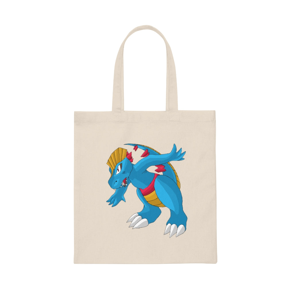 Blastdile Canvas Tote Bag made of 100% cotton sheeting, featuring reinforced handles and a spacious design for personalized use.