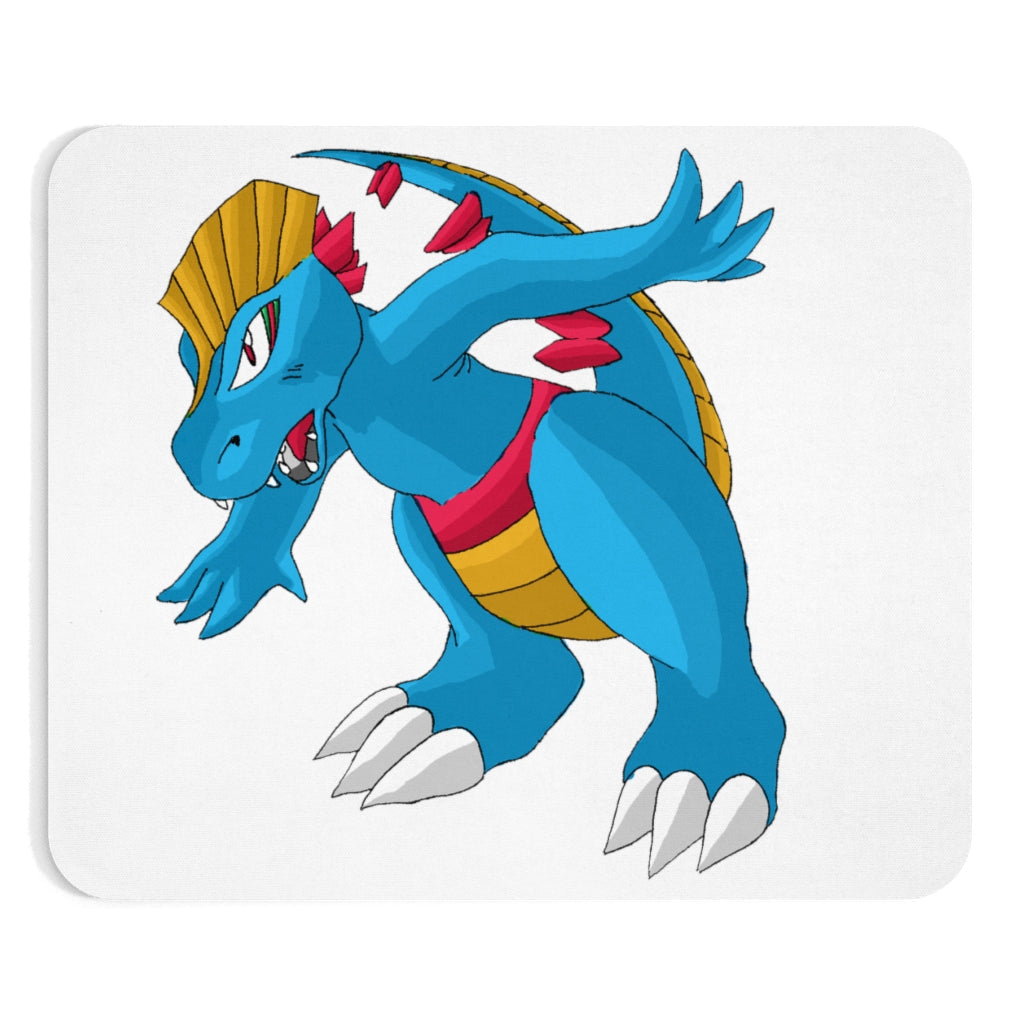 Blastdile Mouse Pad featuring a vibrant personalized design, made of durable neoprene with a non-slip base.