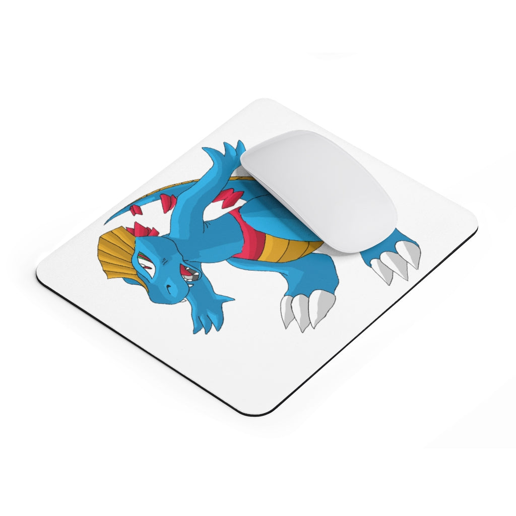 Blastdile Mouse Pad featuring a vibrant personalized design, made of durable neoprene with a non-slip base.