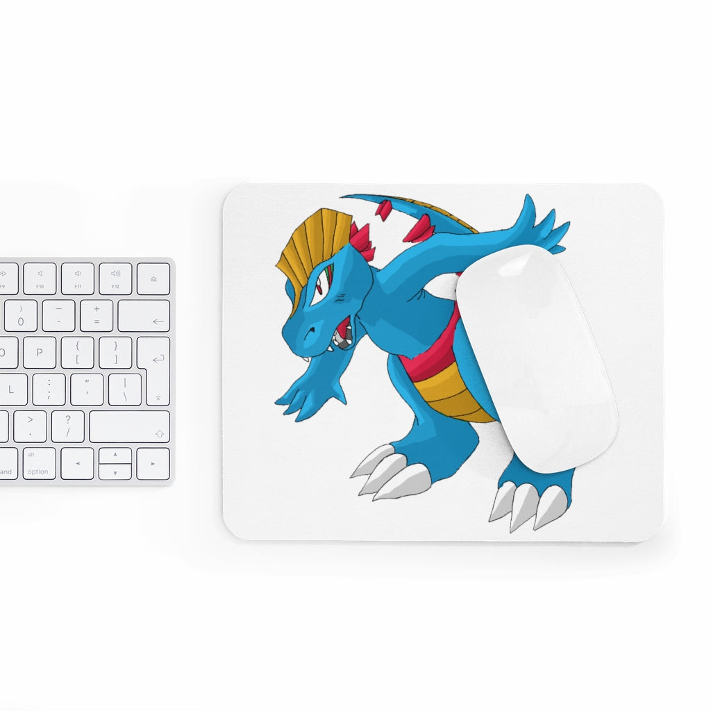 Blastdile Mouse Pad featuring a vibrant personalized design, made of durable neoprene with a non-slip base.