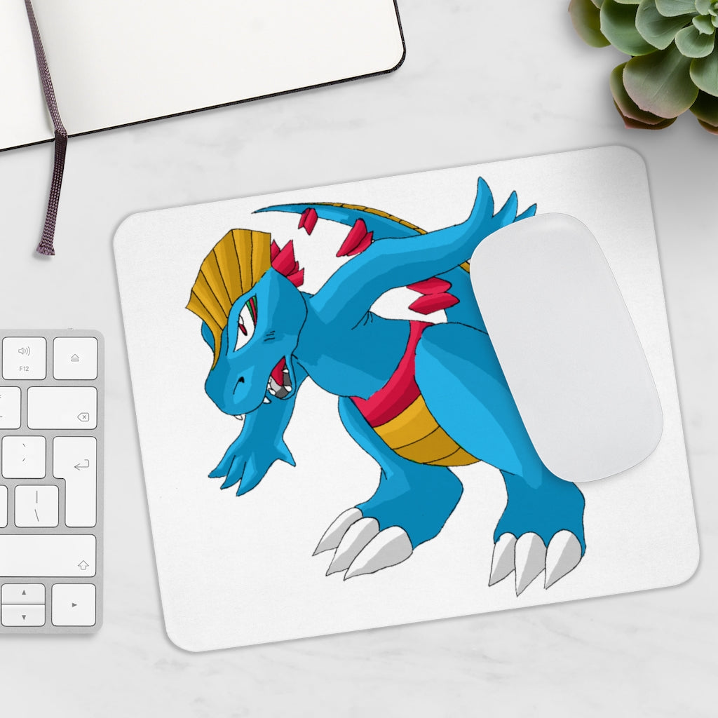 Blastdile Mouse Pad featuring a vibrant personalized design, made of durable neoprene with a non-slip base.