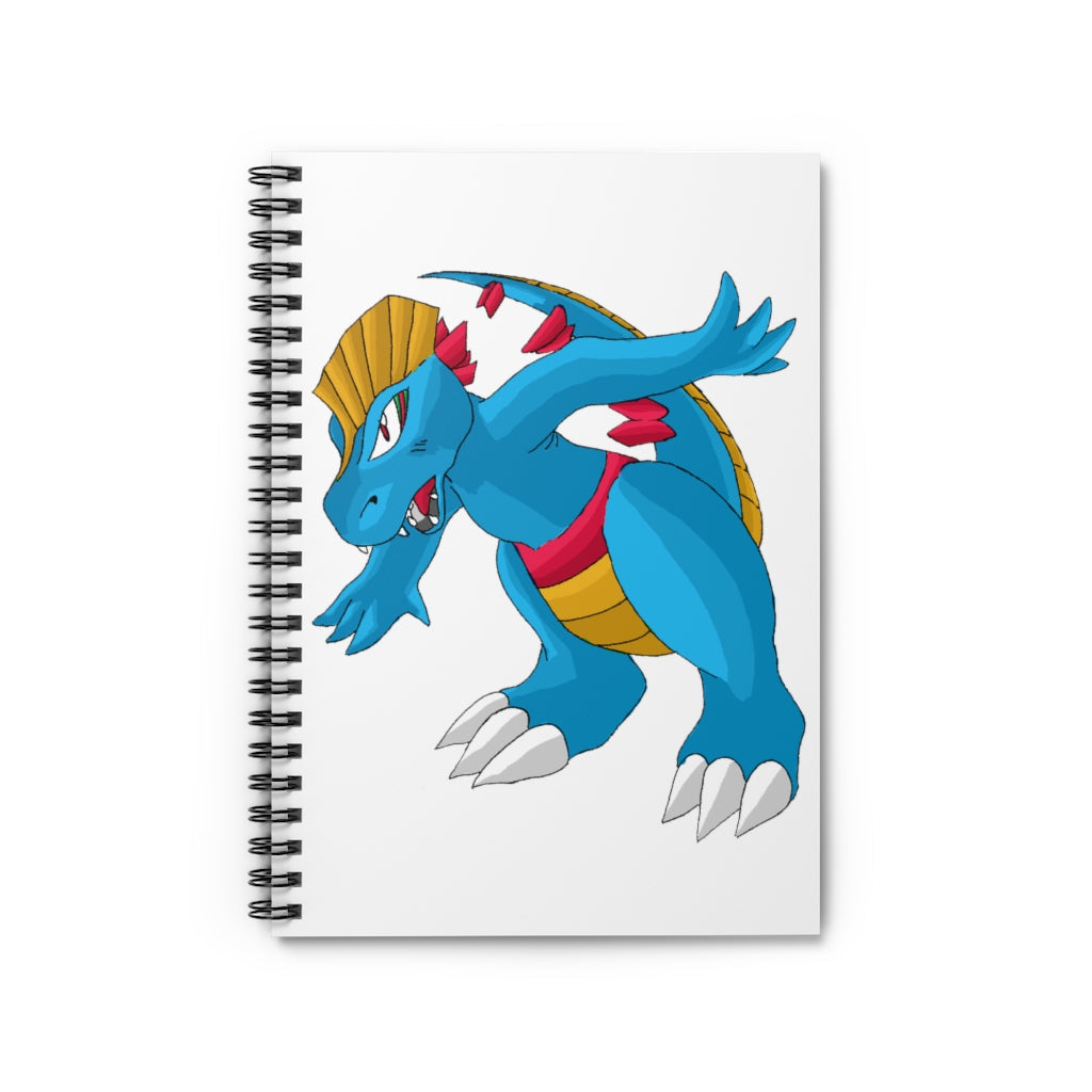 Blastdile Spiral Notebook featuring a colorful printed cover and ruled line pages, ideal for notes and lists.