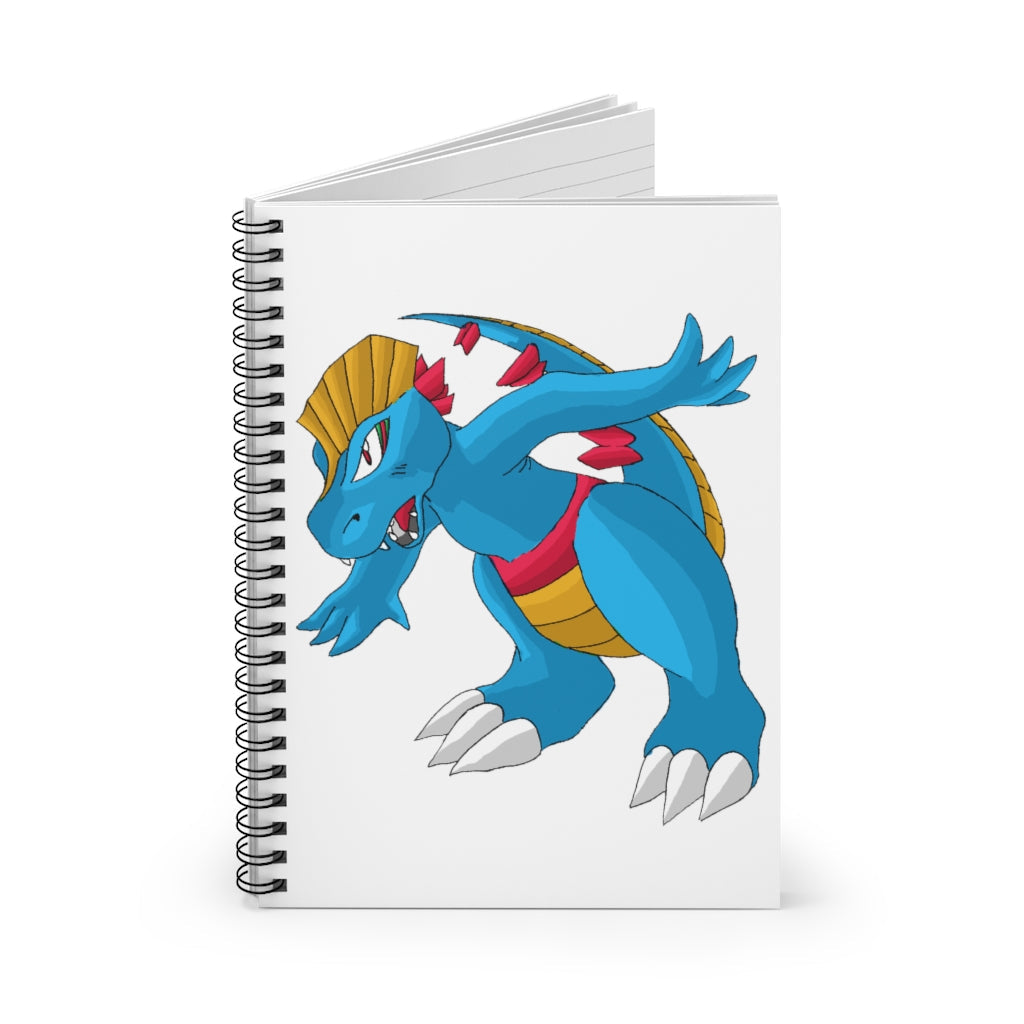 Blastdile Spiral Notebook featuring a colorful printed cover and ruled line pages, ideal for notes and lists.