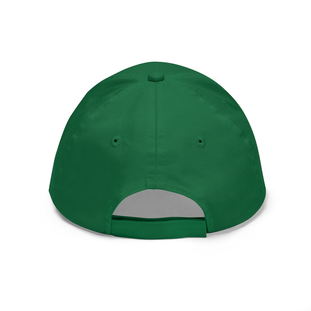 Blastdile Unisex Twill Hat in cotton twill, featuring a classic 6-panel design and adjustable Velcro closure, perfect for outdoor activities.