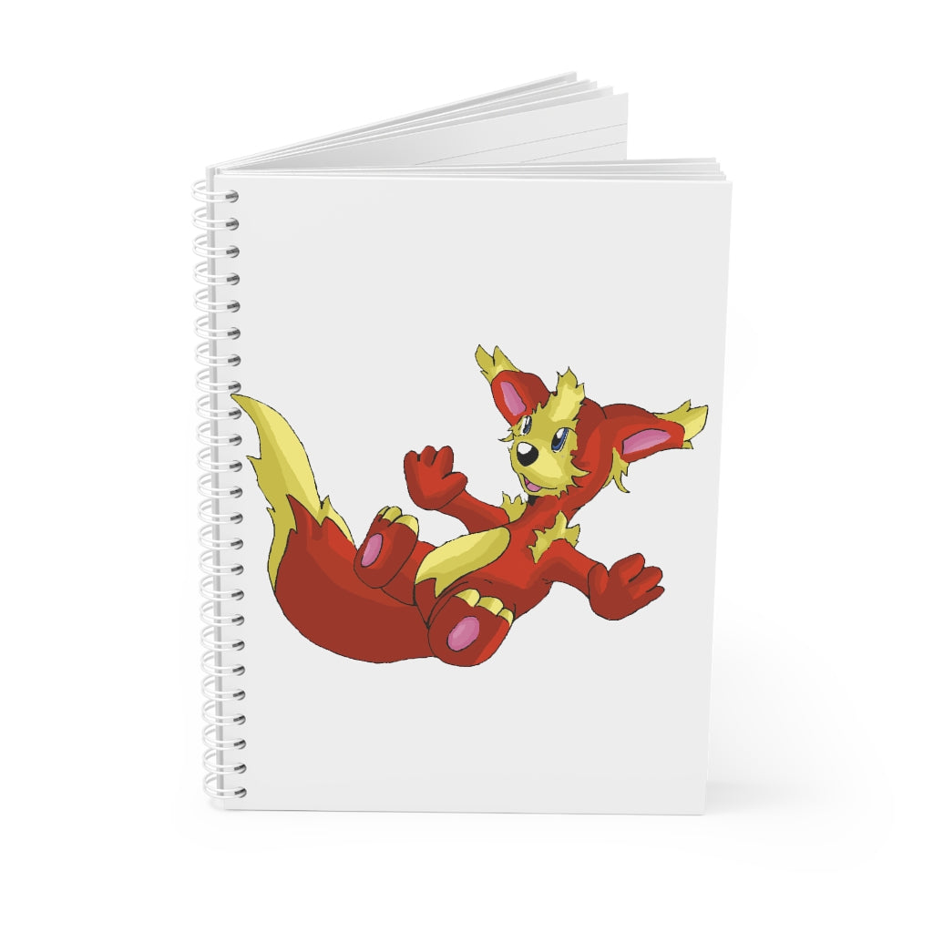 Blazeon Spiral Notebook with customizable covers and wide-ruled pages, featuring a semi-gloss laminated finish for durability.