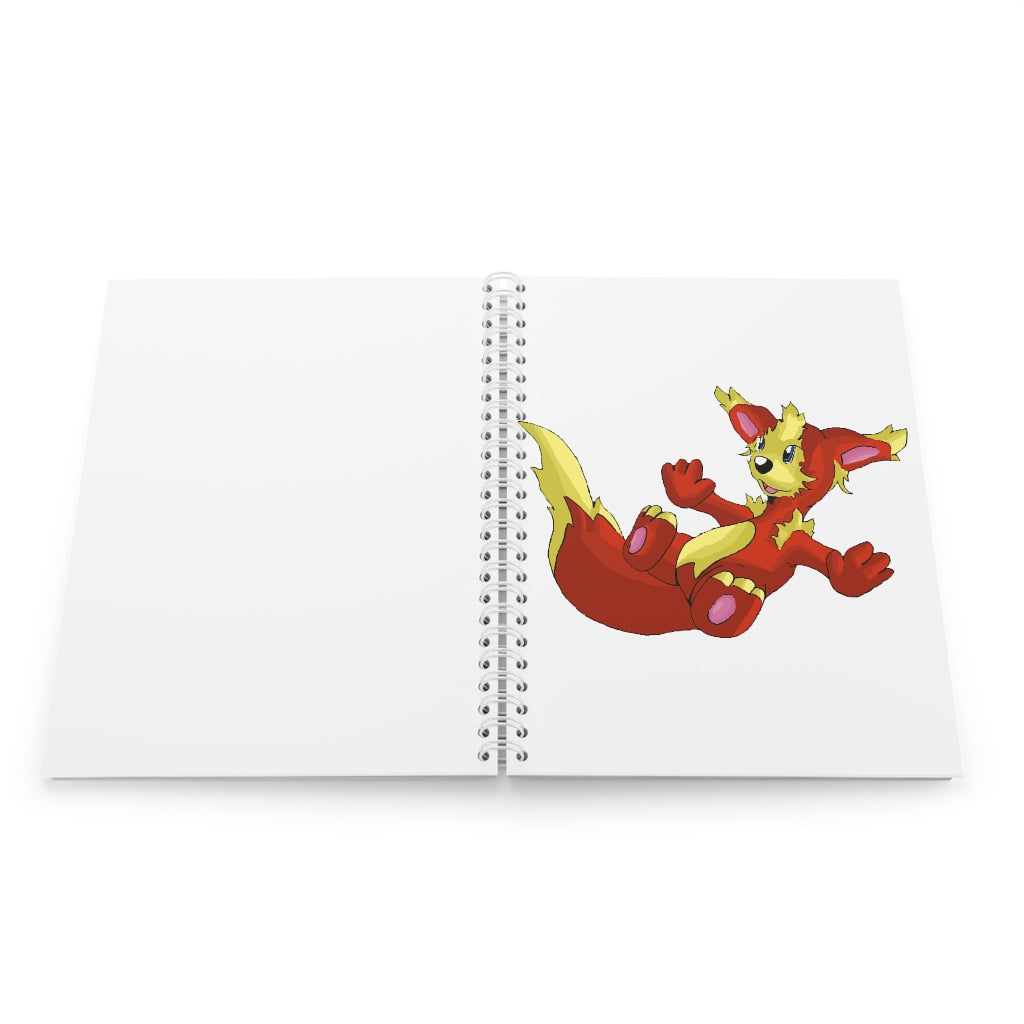 Blazeon Spiral Notebook with customizable covers and wide-ruled pages, featuring a semi-gloss laminated finish for durability.