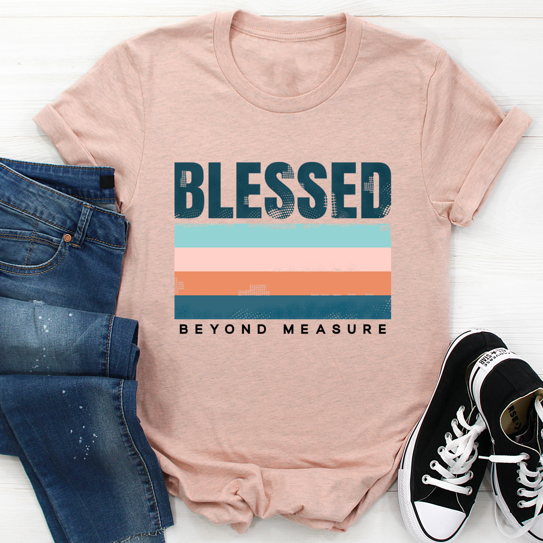 A stylish Blessed T-Shirt made from soft ring-spun cotton, featuring double stitching for durability.