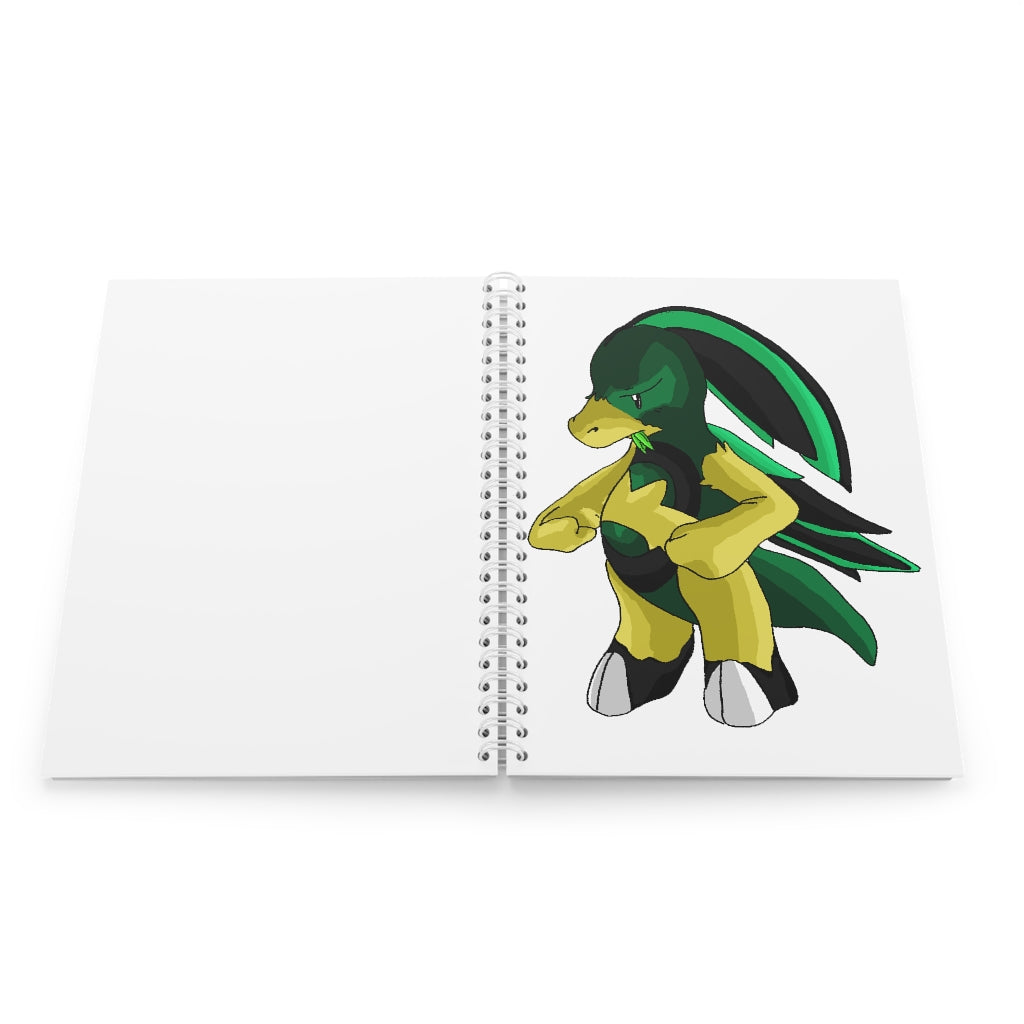 Bliblax Spiral Notebook with customizable covers and wide-ruled pages, featuring a semi-gloss laminated finish.