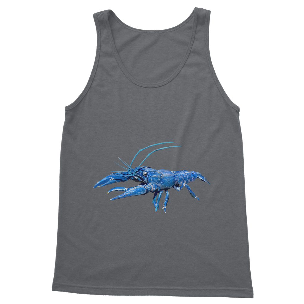 Blue Crawfish Classic Adult Vest Top in various colors, showcasing its unisex design and quality fabric.