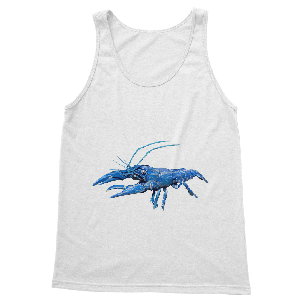 Blue Crawfish Classic Adult Vest Top in various colors, showcasing its unisex design and quality fabric.