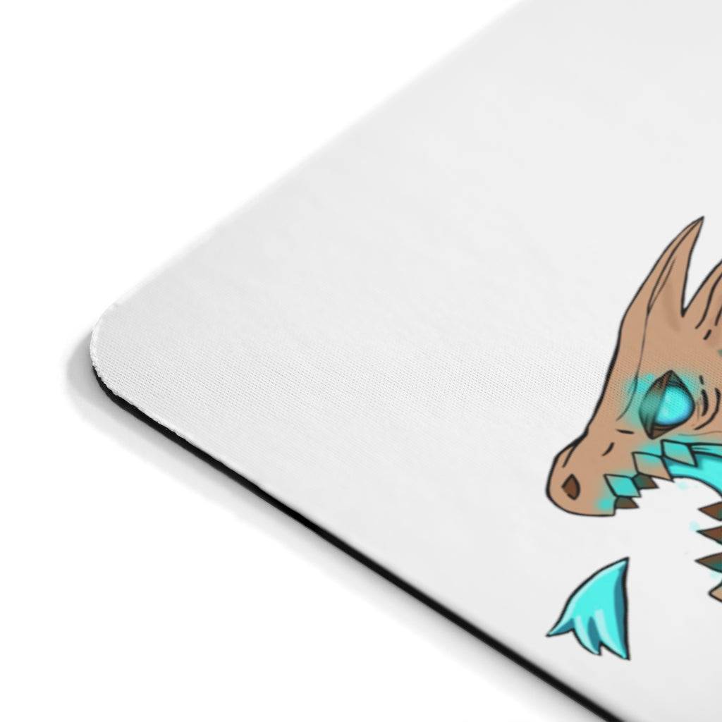 Blue Dragon Gun Mouse Pad featuring a vibrant dragon design on a smooth neoprene surface, ideal for gaming and office use.