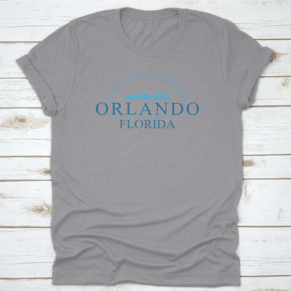 Blue Skyline Silhouette logo representing the city of Orlando, Florida, featuring iconic urban elements in a stylish design.