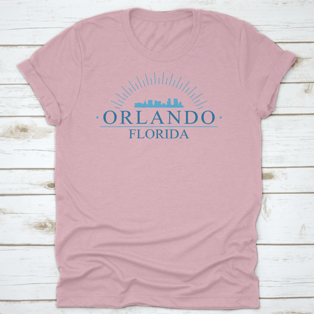 Blue Skyline Silhouette logo representing the city of Orlando, Florida, featuring iconic urban elements in a stylish design.