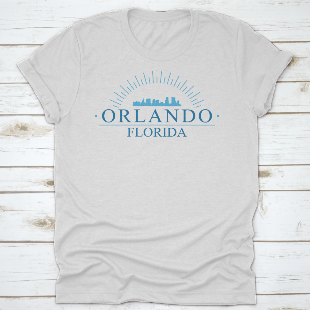 Blue Skyline Silhouette logo representing the city of Orlando, Florida, featuring iconic urban elements in a stylish design.