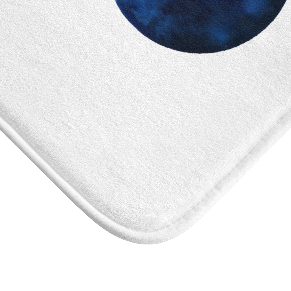 Blueberry Bath Mat with anti-slip backing and soft microfiber material, featuring a vibrant blueberry design.