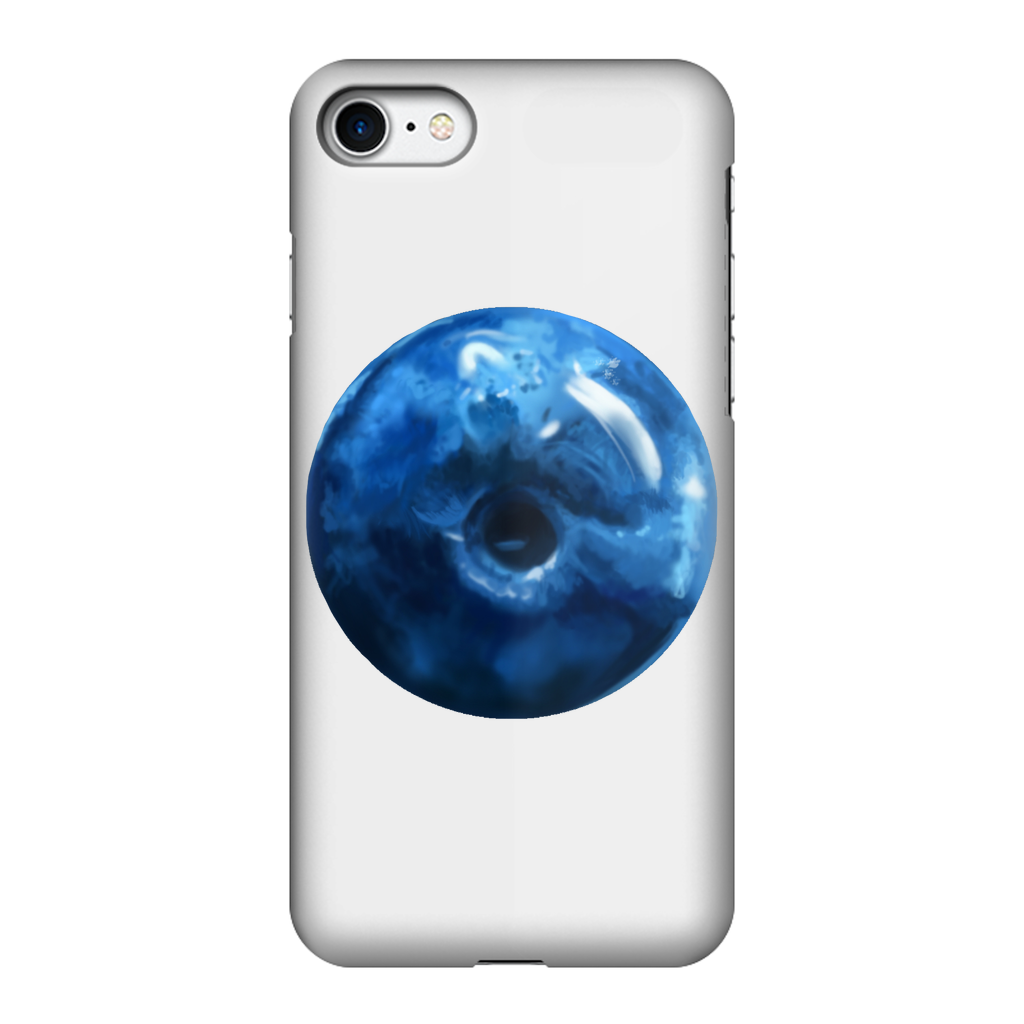 Blueberry Fully Printed Tough Phone Case showcasing vibrant blueberry design with dual-layer protection.